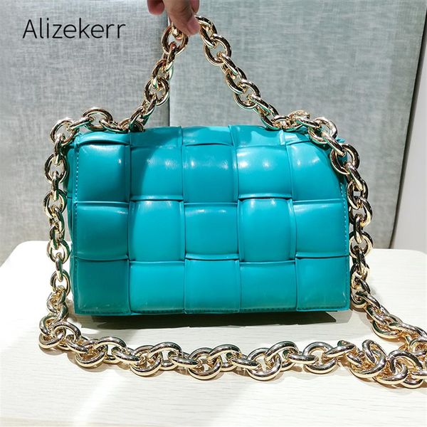 thick metal chain shoulder bag women new designer woven soft square crossbody bags female fashion personality purse 08x, Black;red
thick metal chain shoulder bag women new designer woven soft square crossbody bags female fashion personality purse 08x, Black;red