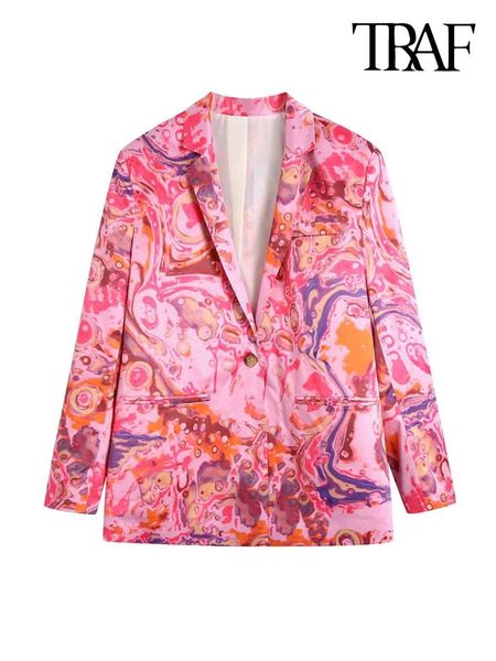 pants traf women fashion front button printed blazer coat vintage long sleeve welt pockets female outerwear chic veste femme, White
pants traf women fashion front button printed blazer coat vintage long sleeve welt pockets female outerwear chic veste femme, White