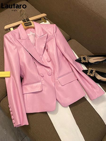 jackets lautaro spring stylish short pink soft pu leather blazer long sleeve slim fit luxury jackets for women 2022 elegant fashion 5xl, Black;brown
jackets lautaro spring stylish short pink soft pu leather blazer long sleeve slim fit luxury jackets for women 2022 elegant fashion 5xl, Black;brown
