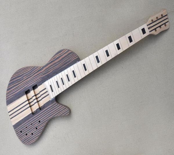 factory electric semifinished zebra wood body bass guitar kits with 6 strings diy guitar maple fretboard no paint can be changed6558106
factory electric semifinished zebra wood body bass guitar kits with 6 strings diy guitar maple fretboard no paint can be changed6558106