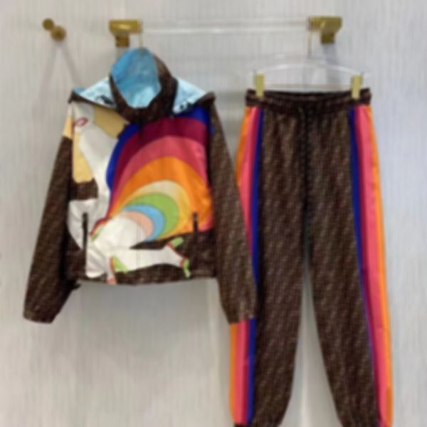 23 year new high end luxury design color matching old flower coat double sided sun protection hooded short jacket sports casual pants set wo, Gray
23 year new high end luxury design color matching old flower coat double sided sun protection hooded short jacket sports casual pants set wo, Gray