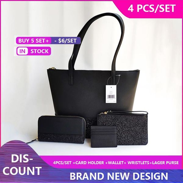 4cps set women brand designer larger glitter purse set patchwork shining shoulder crossbody shopping bags pu women handbag totes280f
4cps set women brand designer larger glitter purse set patchwork shining shoulder crossbody shopping bags pu women handbag totes280f