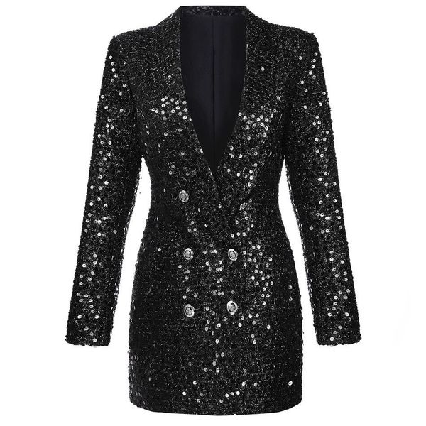 pants harleyfashion women luxury design bling sequined black long blazer outerwear quality slim blazers, White
pants harleyfashion women luxury design bling sequined black long blazer outerwear quality slim blazers, White