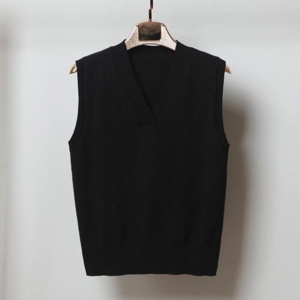 vests 2021 new autumn winter fashion women's knitted sweater sleeveless women loose vest ladies vneck pullover jumper pull femme, Black;white
vests 2021 new autumn winter fashion women's knitted sweater sleeveless women loose vest ladies vneck pullover jumper pull femme, Black;white
