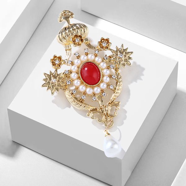 baroque retro fashion all-match rhinestones crown brooch resin pearl brooch women's clothing accessories banquet party jewelry, Gray
baroque retro fashion all-match rhinestones crown brooch resin pearl brooch women's clothing accessories banquet party jewelry, Gray