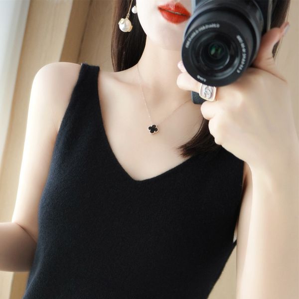 camisoles tanks korean fashion women's backless wool v-neck camisole plus size knit sleeveless t-shirt 230420, Black;white
camisoles tanks korean fashion women's backless wool v-neck camisole plus size knit sleeveless t-shirt 230420, Black;white