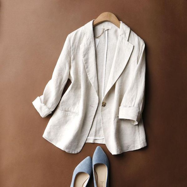 pants autumn cotton and linen blazers women slim solid threequarter sleeve coats female 2021 fashion casual office lady coat clothes, White
pants autumn cotton and linen blazers women slim solid threequarter sleeve coats female 2021 fashion casual office lady coat clothes, White