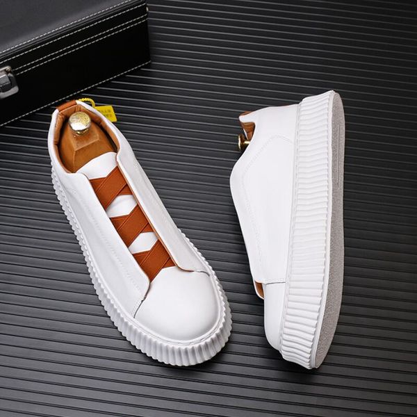 2023 new boots men's small white shoes breathable casual leather men's shoes zapatos sapatos a6, Black
2023 new boots men's small white shoes breathable casual leather men's shoes zapatos sapatos a6, Black