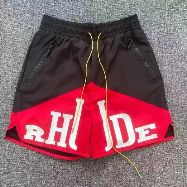 mens shorts summer rhude panel logo short women designers trousers motion pants fashion quick drying beach pants s4, White;black
mens shorts summer rhude panel logo short women designers trousers motion pants fashion quick drying beach pants s4, White;black