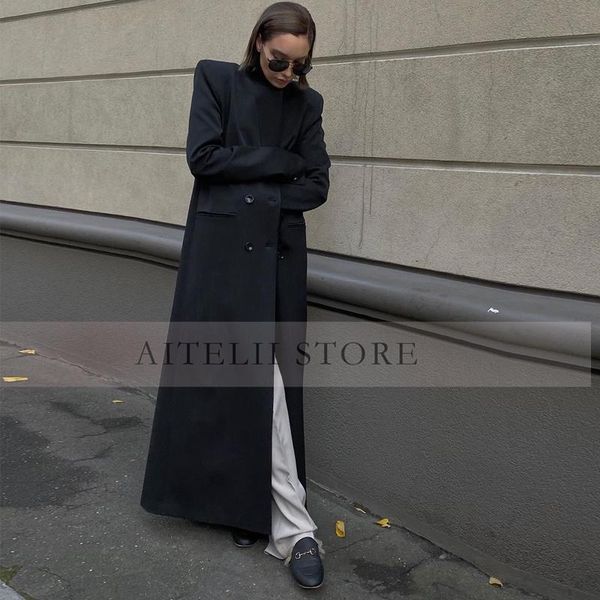pants ladies long blazer loose fit double breasted custom jacket, White