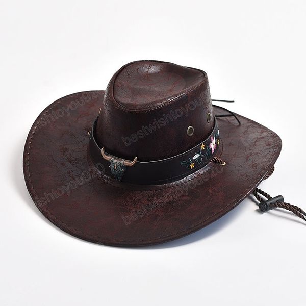 cow head decorate western cowboy hats for women men fashion wide brim gentleman jazz hats panama cowgirl cap sombrero hombre, Blue;gray
cow head decorate western cowboy hats for women men fashion wide brim gentleman jazz hats panama cowgirl cap sombrero hombre, Blue;gray