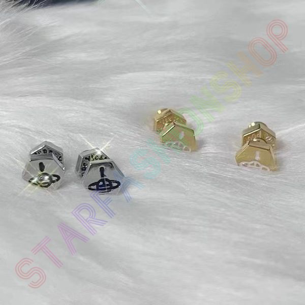 vivi luxury screw stud charm brand designer geometry saturn flight earrings wedding party jewelry, Golden;silver
vivi luxury screw stud charm brand designer geometry saturn flight earrings wedding party jewelry, Golden;silver