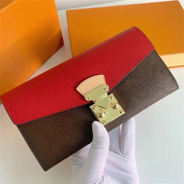 2023 ladies clutch bag fashion designer luxury classic leather long wallets hasp purse woman clutch bag card holders bags coin purse key cas, Red;black
2023 ladies clutch bag fashion designer luxury classic leather long wallets hasp purse woman clutch bag card holders bags coin purse key cas, Red;black