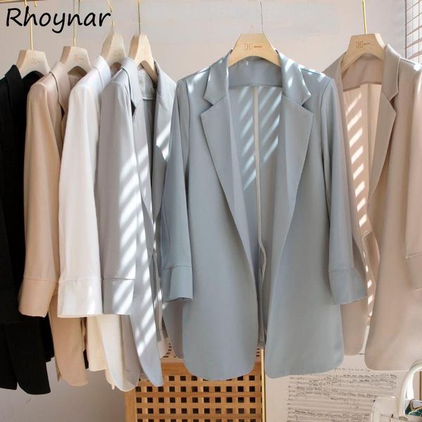 pants blazers women notched long sleeve spring cozy loose solid simple vintage office outwear all match ulzzang temperament female ins, White
pants blazers women notched long sleeve spring cozy loose solid simple vintage office outwear all match ulzzang temperament female ins, White