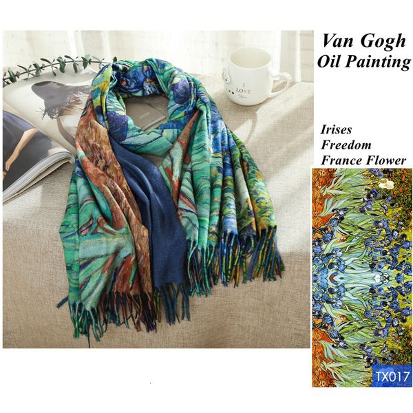 sarongs designer france irises print cashmere scarf women van gogh oil painting pashmina shawl winter luxury brand stole plus size 200cm 230, Blue;gray
sarongs designer france irises print cashmere scarf women van gogh oil painting pashmina shawl winter luxury brand stole plus size 200cm 230, Blue;gray