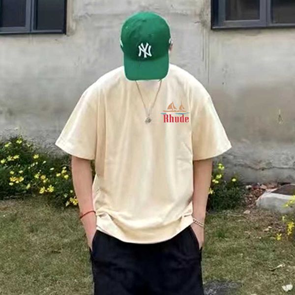 designer fashion clothing tees hip hop tshirts rhude sailing letter print 2022 summer trend brand loose apricot t-shirt men streetwear spor, White;black
designer fashion clothing tees hip hop tshirts rhude sailing letter print 2022 summer trend brand loose apricot t-shirt men streetwear spor, White;black