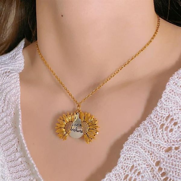 pendant necklaces you are my sunshine open locket sunflower necklace boho jewelry friendship gifts letter collierpendant203i, Silver
pendant necklaces you are my sunshine open locket sunflower necklace boho jewelry friendship gifts letter collierpendant203i, Silver