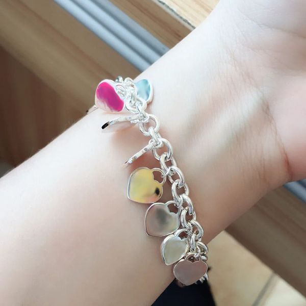 sterling silver multi love tags charm bracelets fashion heart dangle bracelet t letters hearts hanging love bracelets blue gift box for wome, Golden;silver
sterling silver multi love tags charm bracelets fashion heart dangle bracelet t letters hearts hanging love bracelets blue gift box for wome, Golden;silver