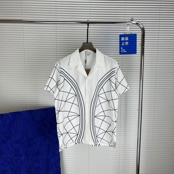 mens casual shirt fashion burbereys mens striped plaid print camisas de hombre lapel short sleeved cotton banquet breathable and comfortable, White;black
mens casual shirt fashion burbereys mens striped plaid print camisas de hombre lapel short sleeved cotton banquet breathable and comfortable, White;black