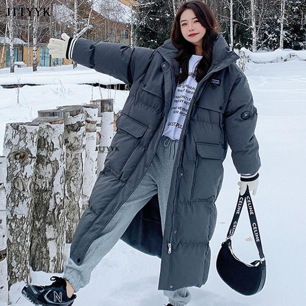 leather korean xlong down jacket winter clothes women warm snow padded coat winter female hooded parka thick waterproof overcoat 2022, Black
leather korean xlong down jacket winter clothes women warm snow padded coat winter female hooded parka thick waterproof overcoat 2022, Black