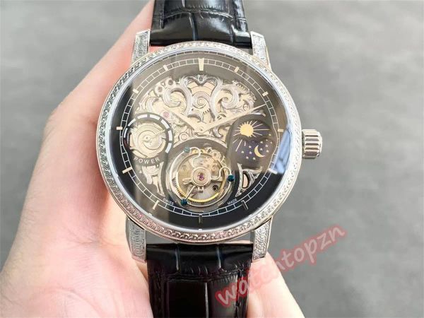 men's watch hollowed-out flower multifunctional sun, moon and stars hand chain tourbillon watch diameter 43 mm thick 12 mm power storag, Slivery;brown
men's watch hollowed-out flower multifunctional sun, moon and stars hand chain tourbillon watch diameter 43 mm thick 12 mm power storag, Slivery;brown