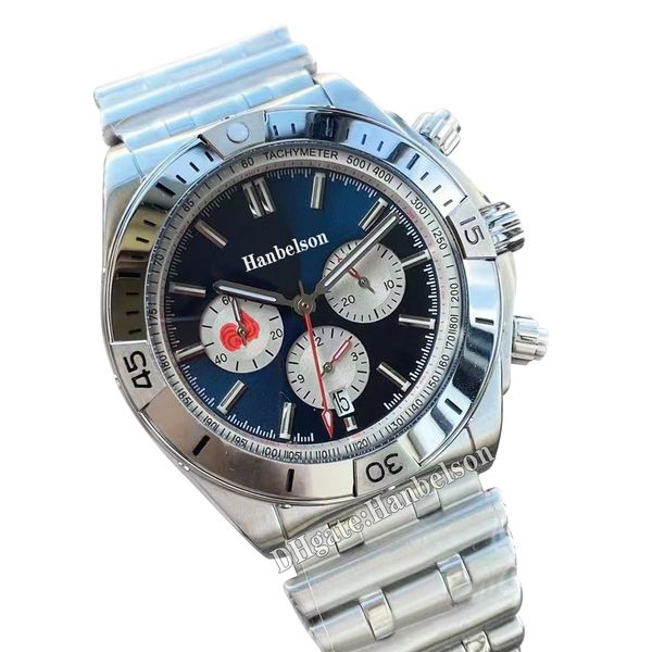 1884 chronograph mens watch blue face special edition vk quartz movement heavy stainless steel roller ball bracelet six color designer male, Slivery;brown
1884 chronograph mens watch blue face special edition vk quartz movement heavy stainless steel roller ball bracelet six color designer male, Slivery;brown