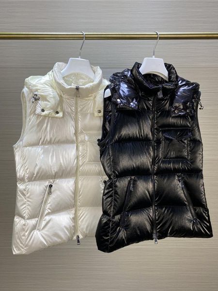 parkas women fashion hooded down vests soft glossy fabric with pocket zipper light thick warm 90% white goose down coat winter clothes, Black
parkas women fashion hooded down vests soft glossy fabric with pocket zipper light thick warm 90% white goose down coat winter clothes, Black