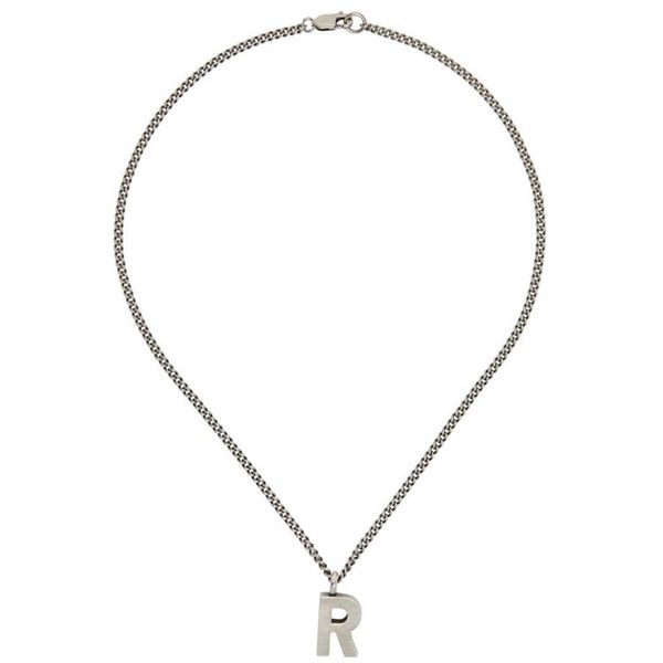 21ss raf simons 3d r letter pendant non fading necklace street hip hop punk accessories holiday gift289z, Silver
21ss raf simons 3d r letter pendant non fading necklace street hip hop punk accessories holiday gift289z, Silver