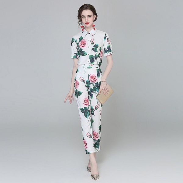pants 2021 summer european and american style printed shortsleeved turn down collar shirt + fashion pants twopiece sets, White
pants 2021 summer european and american style printed shortsleeved turn down collar shirt + fashion pants twopiece sets, White