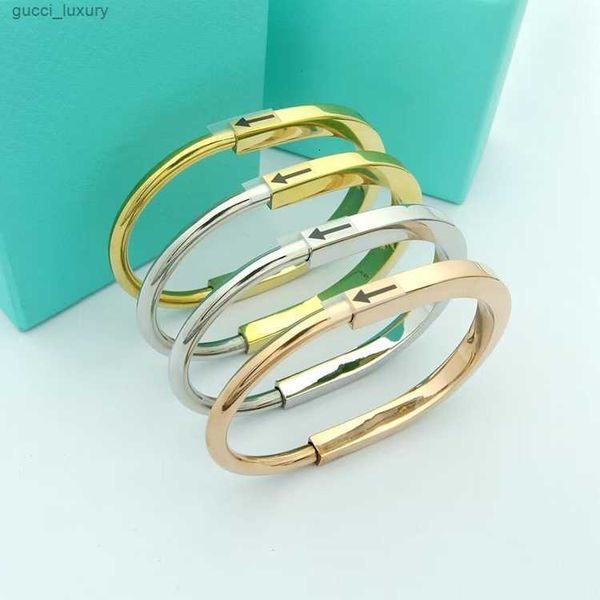 titanium steel bangle designer lock bracelet silver rose gold bracelets for women jewelry with velvet bag, Black
titanium steel bangle designer lock bracelet silver rose gold bracelets for women jewelry with velvet bag, Black