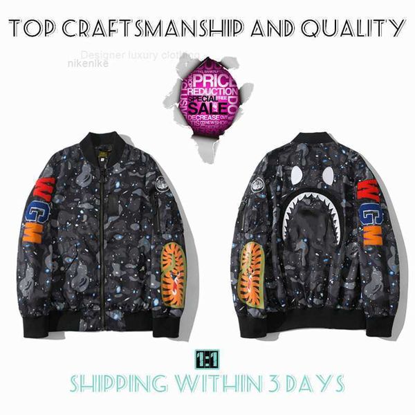 craftsmanship mens jackets shark mens star spots designers coat varsity cobranding stylist storm ghosts military style camouflage jacket bas, Black;brown
craftsmanship mens jackets shark mens star spots designers coat varsity cobranding stylist storm ghosts military style camouflage jacket bas, Black;brown