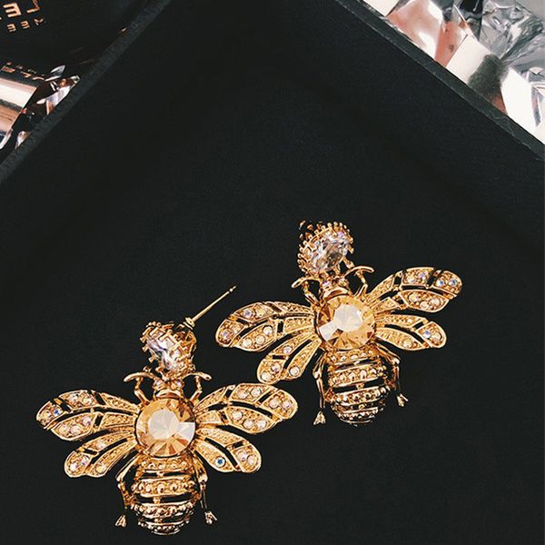 trend stereoscopic bee earring long brand designer luxury jewelry pendientes statement earrings for women, Golden;silver
trend stereoscopic bee earring long brand designer luxury jewelry pendientes statement earrings for women, Golden;silver