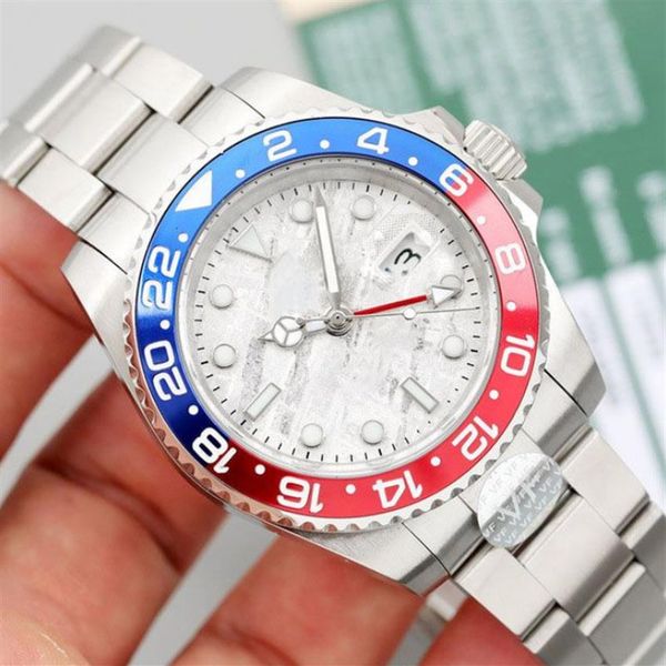 2022 men's watches 40mm gmt wristwatches automatic mechanical ceramic coke bezel stainless steel strap with folded buckle cal289v, Slivery;brown
2022 men's watches 40mm gmt wristwatches automatic mechanical ceramic coke bezel stainless steel strap with folded buckle cal289v, Slivery;brown
