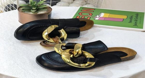 2021 brand design women slipper fashion big gold chain sandals shoes round toe slip on mules flat heel casual slides flip f x05236854660, Black
2021 brand design women slipper fashion big gold chain sandals shoes round toe slip on mules flat heel casual slides flip f x05236854660, Black