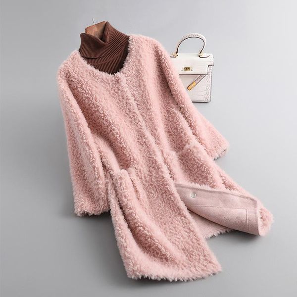 fur 2022 new single breasted oneck weave real natural wool fur coat winter jacket women loose thick warm fashion streetwear, Black
fur 2022 new single breasted oneck weave real natural wool fur coat winter jacket women loose thick warm fashion streetwear, Black