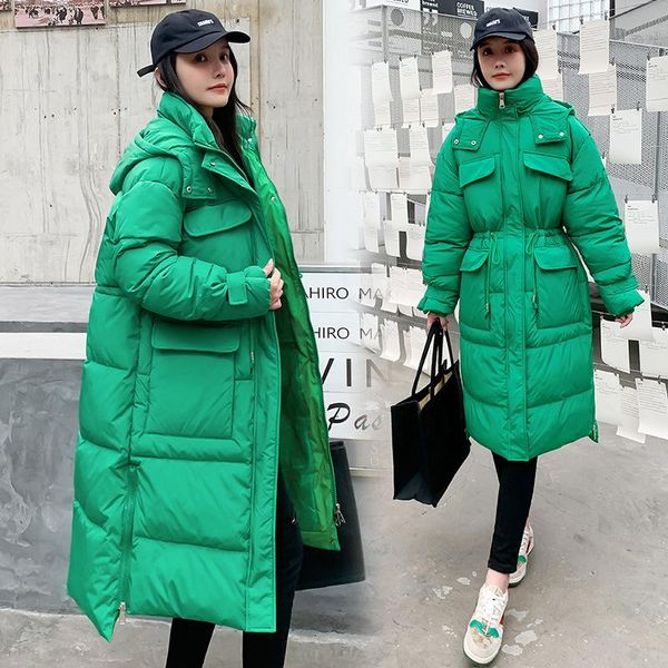leather women long hooded cotton coat winter warmth belt korean fashion plus size loose women's thick coat padded clothes big pocket ne, Black
leather women long hooded cotton coat winter warmth belt korean fashion plus size loose women's thick coat padded clothes big pocket ne, Black