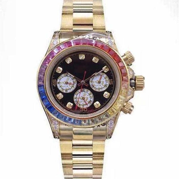 18k gold mens womens watches 40mm colored diamonds bezel automatic movement sweep mechanical watch stainless steel wr252o, Slivery;brown
18k gold mens womens watches 40mm colored diamonds bezel automatic movement sweep mechanical watch stainless steel wr252o, Slivery;brown