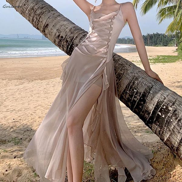 casual dresses women summer bandage backless chiffon beach dress fashion sleeveless spaghetti strap long dress korean elegant party dresses, Black;gray
casual dresses women summer bandage backless chiffon beach dress fashion sleeveless spaghetti strap long dress korean elegant party dresses, Black;gray