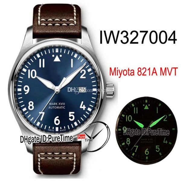 new mark xviii petit prince miyota 821a automatic mens watch iw327004 steel case blue dial white number markers brown leathe puret3016, Slivery;brown
new mark xviii petit prince miyota 821a automatic mens watch iw327004 steel case blue dial white number markers brown leathe puret3016, Slivery;brown