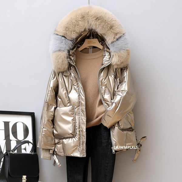 parkas glossy white duck down jackets coats 2022 new autumn winter women luxury natural fox fur hooded 90% duck down jackets female, Black
parkas glossy white duck down jackets coats 2022 new autumn winter women luxury natural fox fur hooded 90% duck down jackets female, Black