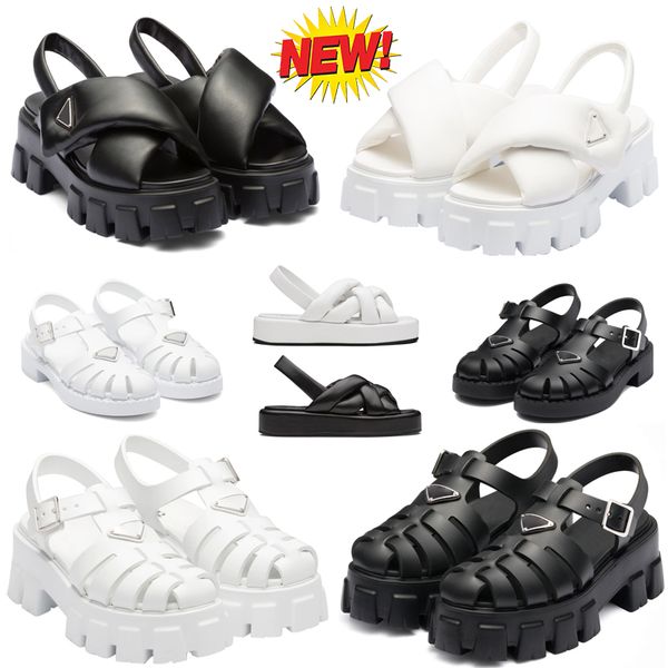 new designer sandals black leather shoes increase platform monolith prad triangle logo non-slip leather thick soled gear hollow baotou ladie
new designer sandals black leather shoes increase platform monolith prad triangle logo non-slip leather thick soled gear hollow baotou ladie