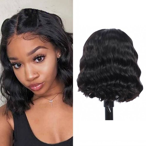 brazilian human hair full lace wigs body wave short bob wig natural color middle part for women, Black;brown
brazilian human hair full lace wigs body wave short bob wig natural color middle part for women, Black;brown