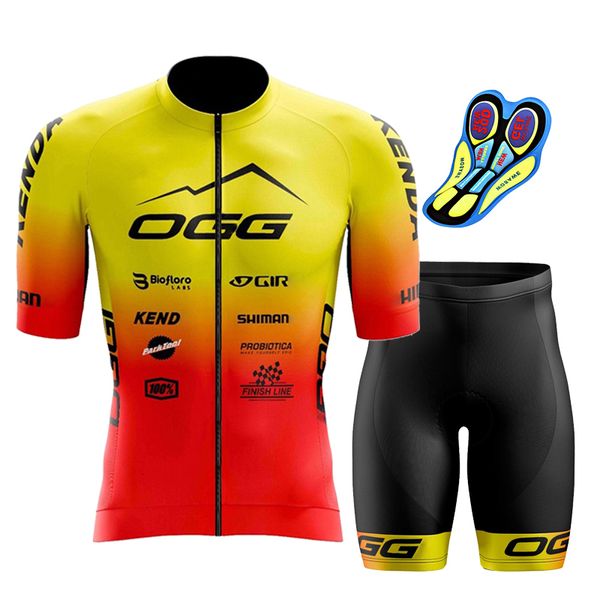 Image of Cycling Jersey Sets Cycling Jersey Clothing Bib Pants for Men With Gel Road Bike MTB Summer Short Sleeve 230420