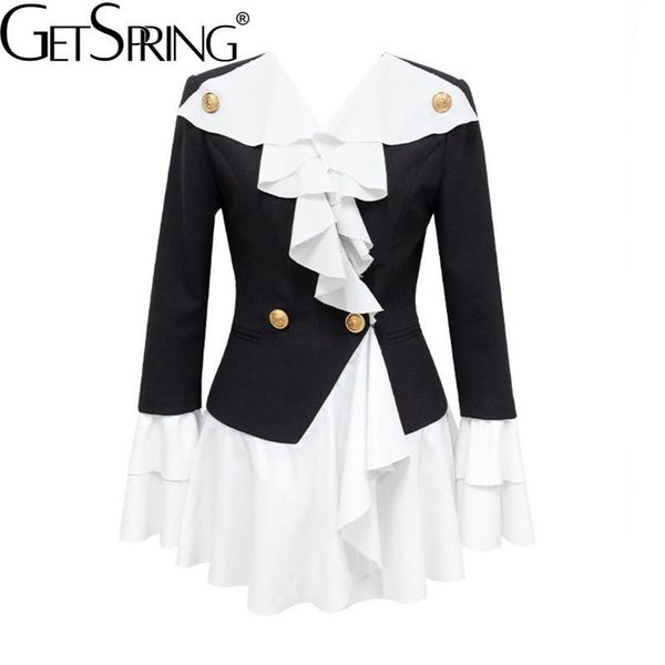 pants getspring women blazer ruffle patchwork color matching women blazers jackets fake two vintage long woman blazer coat 2020, White
pants getspring women blazer ruffle patchwork color matching women blazers jackets fake two vintage long woman blazer coat 2020, White