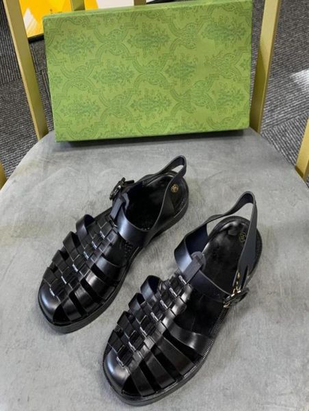 2022 designer slipper sandals transparent rubber sandal double letter jelly slippers womens men slide flat mule adjustable buckle 1200736, Black
2022 designer slipper sandals transparent rubber sandal double letter jelly slippers womens men slide flat mule adjustable buckle 1200736, Black