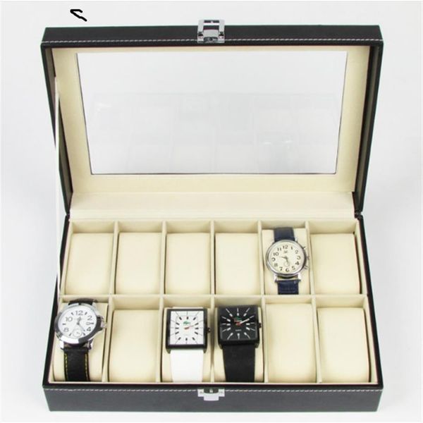 12 digits watches pu leather watch box display box jewelry storage organizer case locked boxes retro saat kutusu caixa para relogi317q, Black;blue
12 digits watches pu leather watch box display box jewelry storage organizer case locked boxes retro saat kutusu caixa para relogi317q, Black;blue