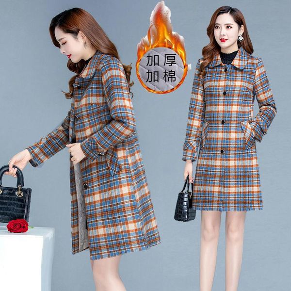 fur autumn winter plaid woolen coat women 2022 new fashion middle aged fashion thicken warm woolen outerwear female overcoat, Black
fur autumn winter plaid woolen coat women 2022 new fashion middle aged fashion thicken warm woolen outerwear female overcoat, Black