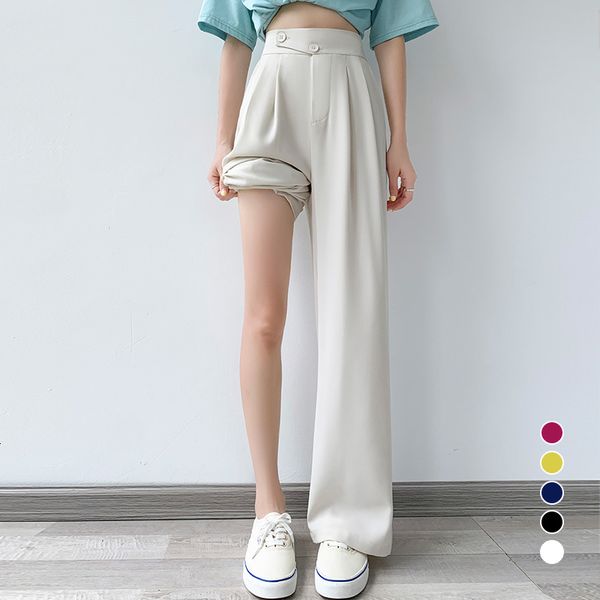 women's pants s woman suits korean style elegant high waist straight summer casual outfits classic white wide 230419, Black;white
women's pants s woman suits korean style elegant high waist straight summer casual outfits classic white wide 230419, Black;white