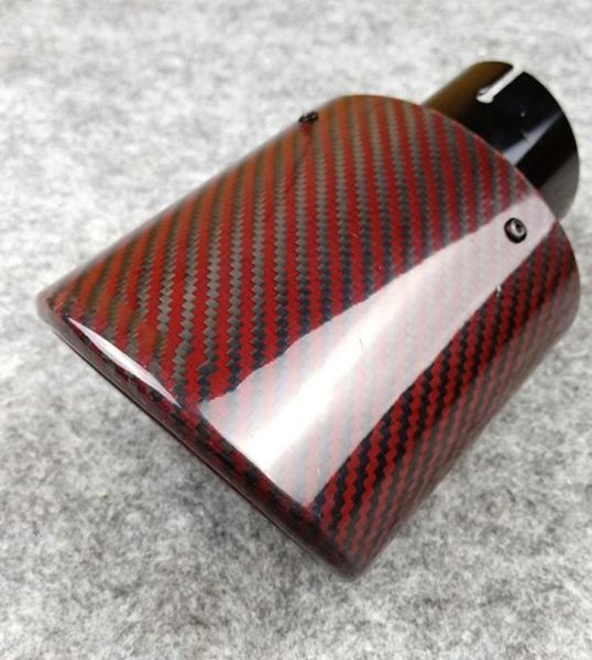 1 piece red carbon fiber oval shape exhaust pipe car universal stainless steel muffler tip1728135
1 piece red carbon fiber oval shape exhaust pipe car universal stainless steel muffler tip1728135