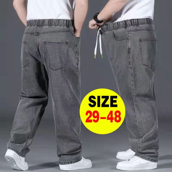 mens jeans oversized men cotton denim pants 10xl clothing streetwear male breathable loose trousers elastic waist casual 230420, Blue
mens jeans oversized men cotton denim pants 10xl clothing streetwear male breathable loose trousers elastic waist casual 230420, Blue